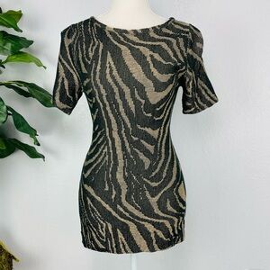 Jones New York Zebra Animal Print Blouse